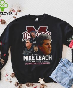 Mississippi State Mike Leach 1961 – 2022 Forever In Our Hearts Thank You For The Memories T Shirt