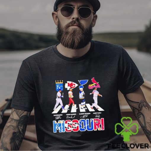 Missouri Teams Sport Salvador Perez Patrick Mahomes Vladimir Tarasenko And Albert Pujols Signature Shirt