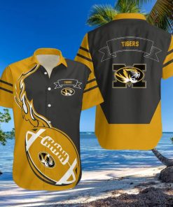 Missouri Tigers 3D Hawaiian Shirt Flame Ball NCAA Men And Women Gift For Fans