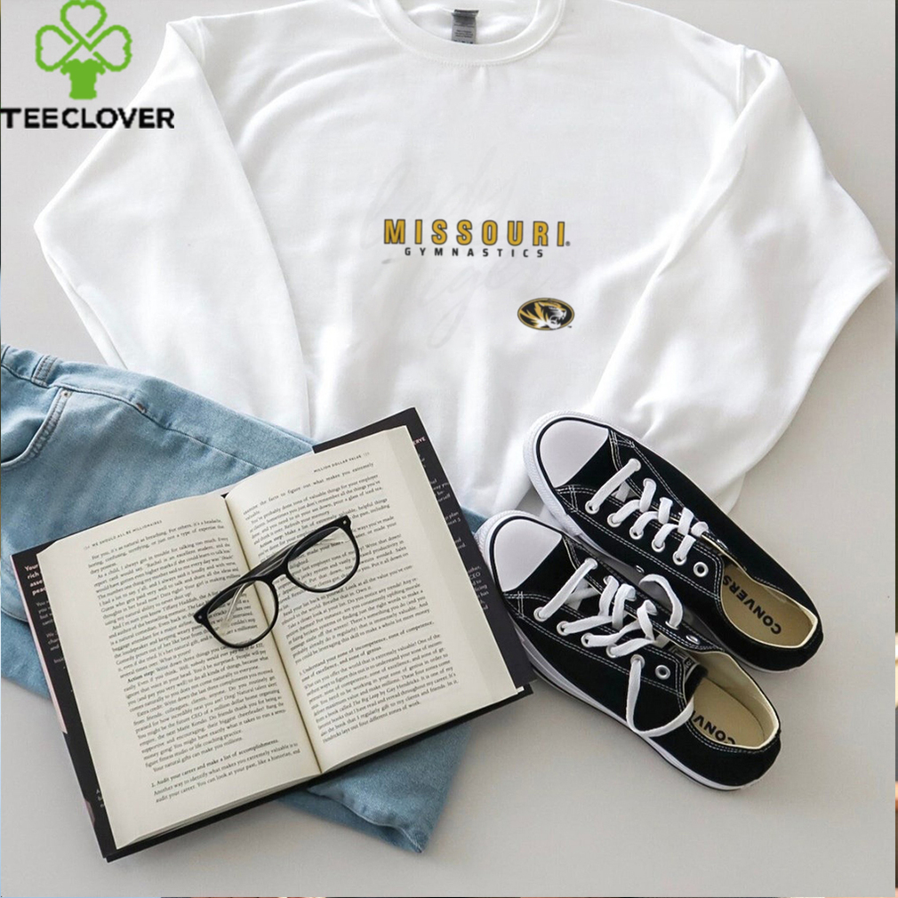 Missouri Tigers Lady Tigers Oval Tiger Head Gymnastics White T Shirt Missouri Tigers Lady Tigers Oval Tiger Head Gymnastics White T Shirt