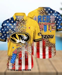 Missouri Tigers NCAA Independence Day Full Printed Hawaiian Shirt