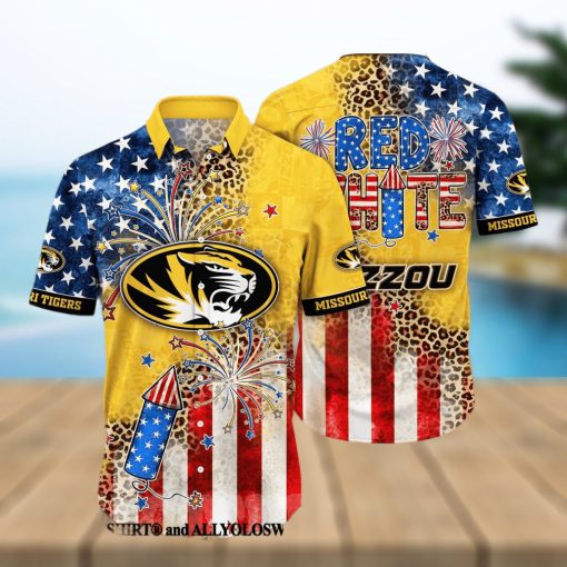 Missouri Tigers NCAA Independence Day Full Printed Hawaiian Shirt