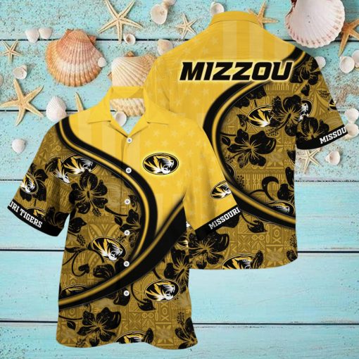 Missouri Tigers NCAA Us Flag Hawaiian Shirt Custom Summer Aloha Shirt