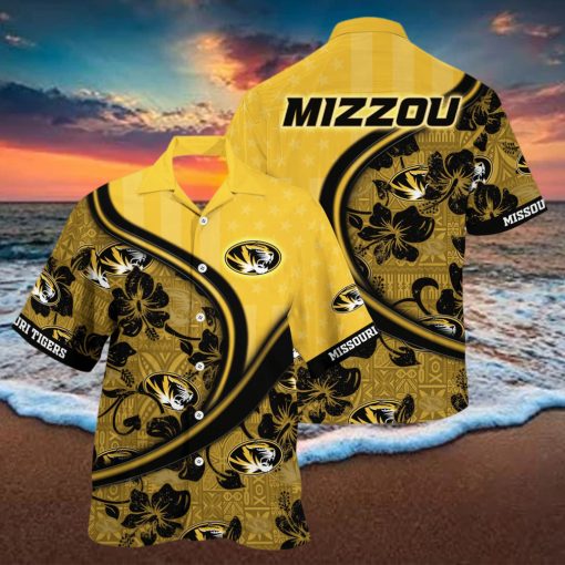 Missouri Tigers NCAA Us Flag Hawaiian Shirt Custom Summer Aloha Shirt