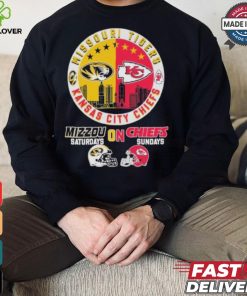 Missouri Tigers On Saturdays X Kansas City Chiefs On Sundays Shirt