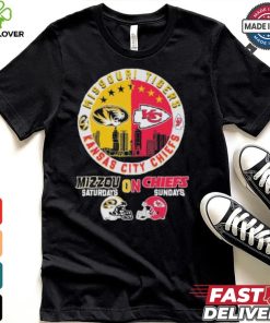 Missouri Tigers On Saturdays X Kansas City Chiefs On Sundays Shirt