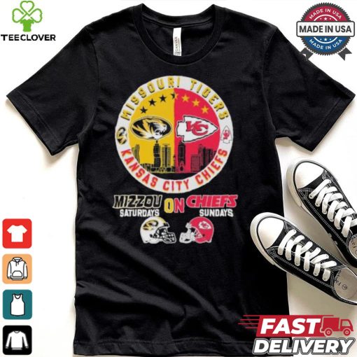 Missouri Tigers On Saturdays X Kansas City Chiefs On Sundays Shirt