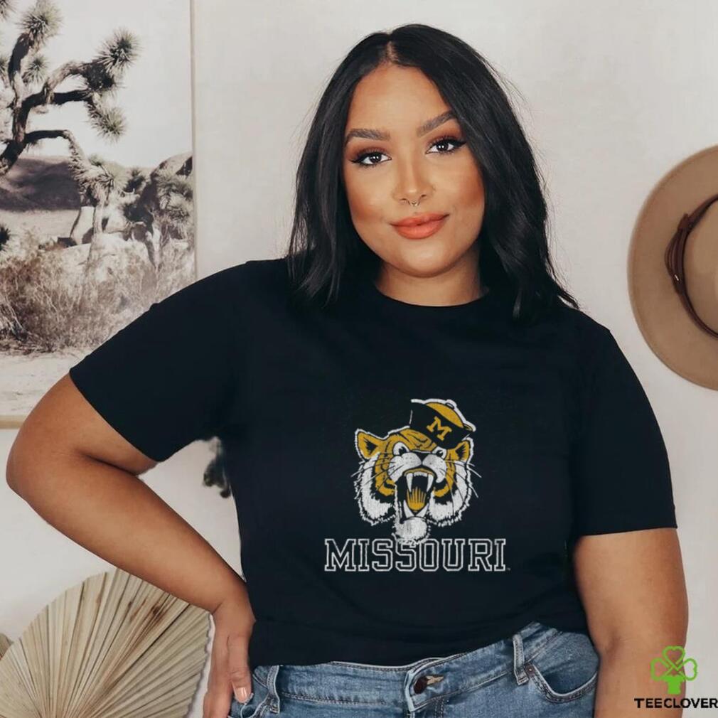 Missouri Tigers Original Retro Brand Vintage Angry Tiger Tri Blend T Shirt Missouri Tigers Original Retro Brand Vintage Angry Tiger Tri Blend T Shirt