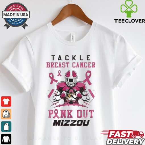 Missouri Tigers Tackle Breast Cancer Pink Out 2024 T Shirt White