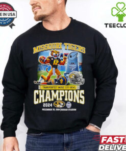 Missouri Tigers Transperfect Music City Bowl Champions 2024 mascot shirt