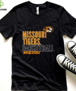 Missouri Tigers basketball Mizzou Text Logo Overlay shirt