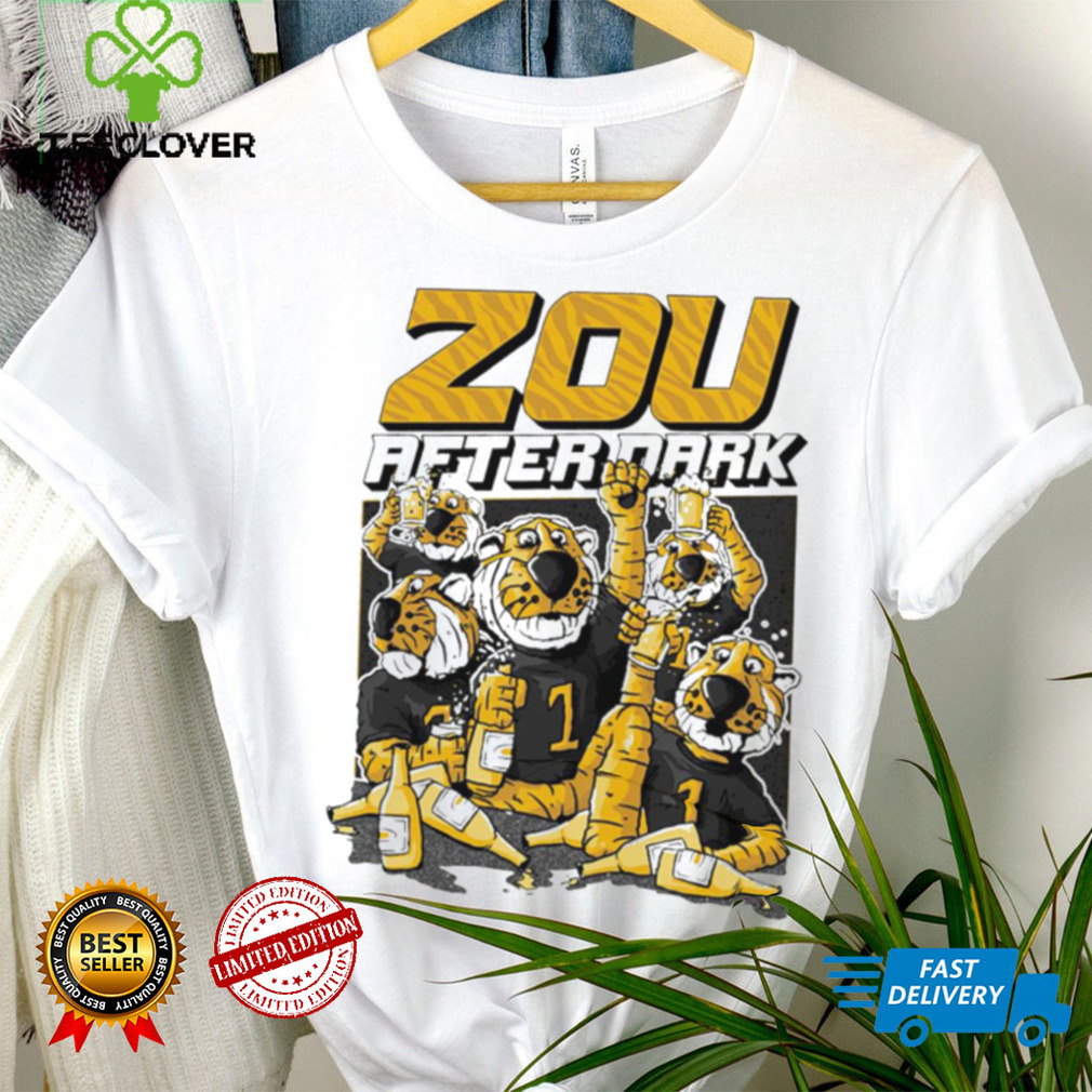 Missouri Tigers football mascot zou after dark funny shirt Missouri Tigers football mascot zou after dark funny shirt