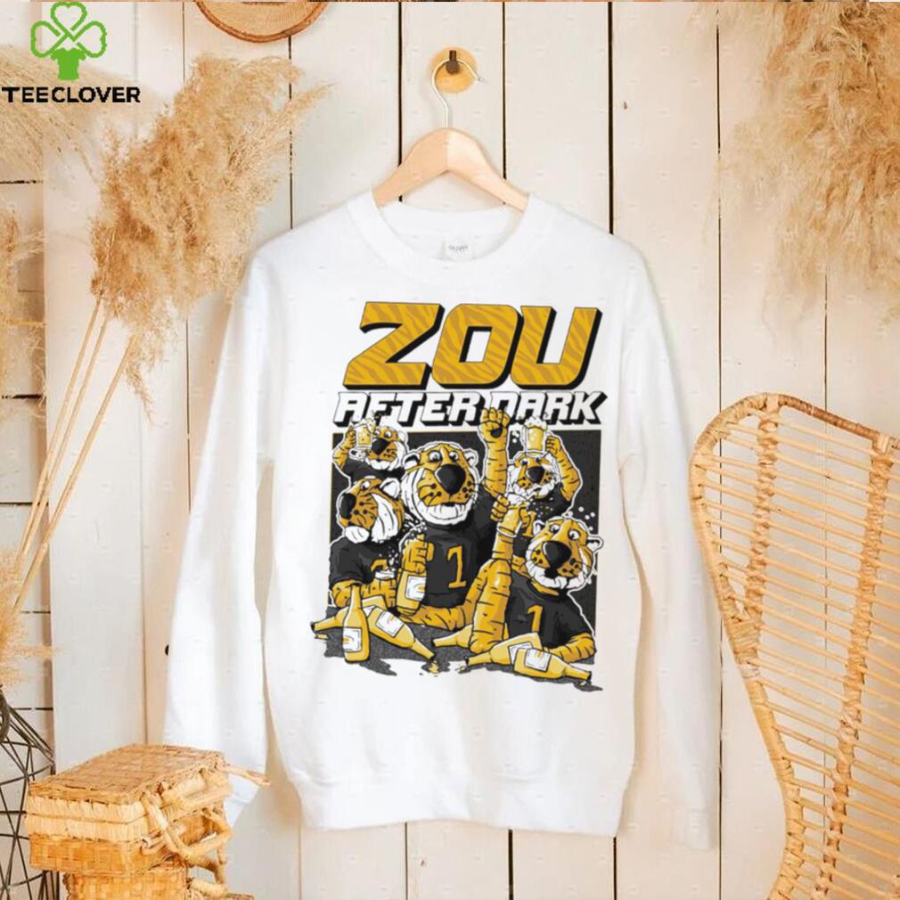 Missouri Tigers football mascot zou after dark funny shirt Missouri Tigers football mascot zou after dark funny shirt