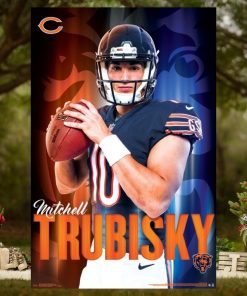 Mitch Trubisky Arrival Chicago Bears Nfl Football Poster