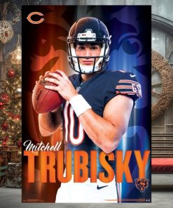 Mitch Trubisky Arrival Chicago Bears Nfl Football Poster