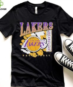 Mitchell And Ness L.A Lakers Paintbrush Crew shirt