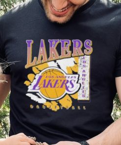 Mitchell And Ness L.A Lakers Paintbrush Crew shirt 3 Mitchell And Ness L.A Lakers Paintbrush Crew shirt