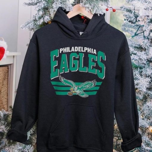 Mitchell & Ness Black Philadelphia Eagles Big & Tall Fleece Pullover Shirt