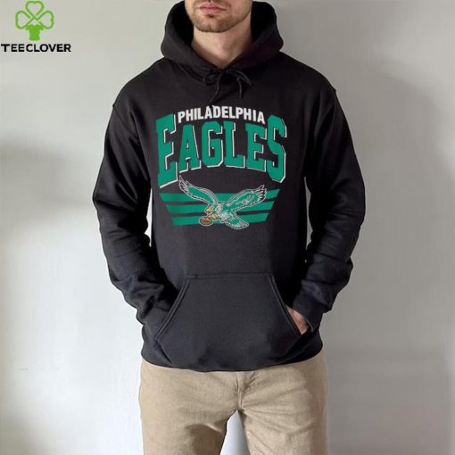 Mitchell & Ness Black Philadelphia Eagles Big & Tall Fleece Pullover Shirt