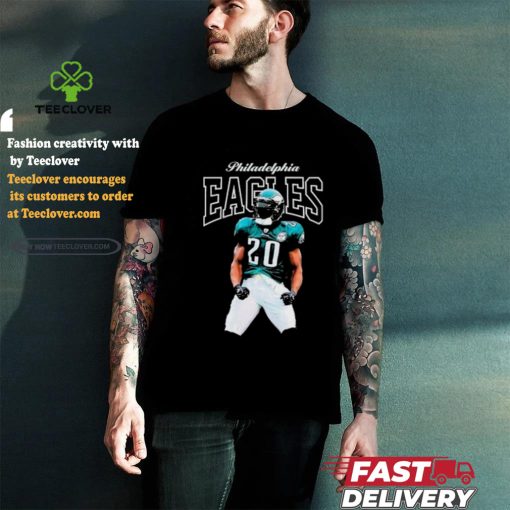 Mitchell & Ness Brian Dawkins Black Philadelphia Eagles Sideline Retired Player shirt