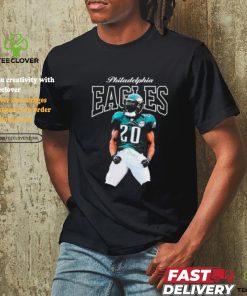 Mitchell & Ness Brian Dawkins Black Philadelphia Eagles Sideline Retired Player shirt