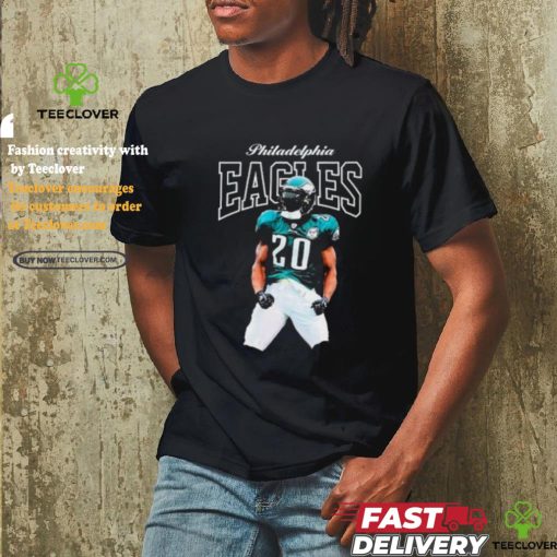 Mitchell & Ness Brian Dawkins Black Philadelphia Eagles Sideline Retired Player shirt