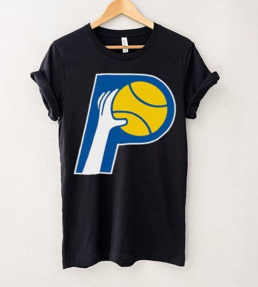 Mitchell & Ness Indiana Pacers Unisex Hardwood Classics MVP Throwback Logo T Shirt