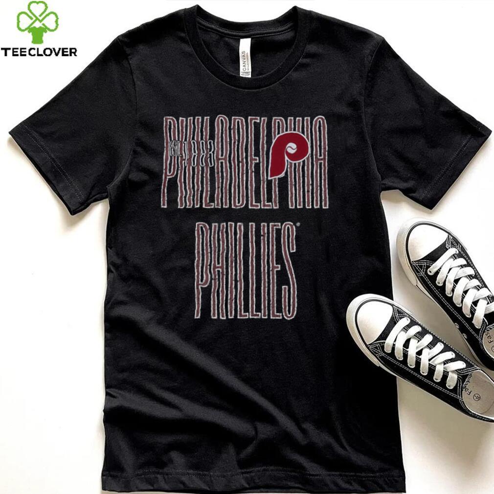 Mitchell & Ness Men's Philadelphia Phillies Black OG 2.0 T Shirt Mitchell & Ness Men's Philadelphia Phillies Black OG 2.0 T Shirt