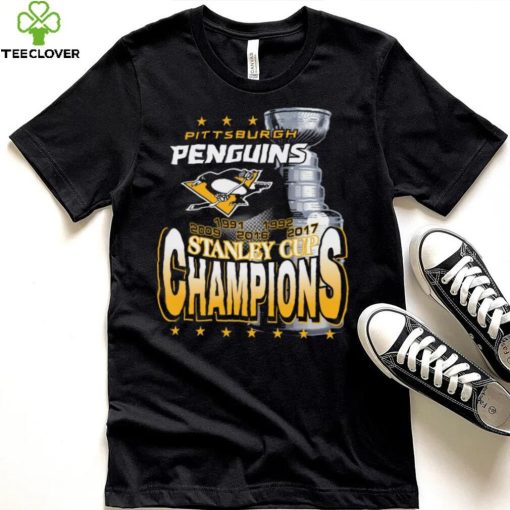 Mitchell & Ness Pittsburgh Penguins Cup Chase Black T Shirt