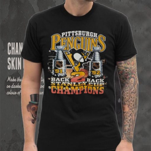 Mitchell & Ness Pittsburgh Penguins Cup Chase Black T Shirts