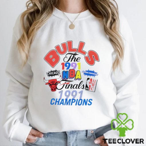 Mitchell and Ness Chicago Bulls The 1991 NBA Finals Champions retro hoodie, sweater, longsleeve, shirt v-neck, t-shirt