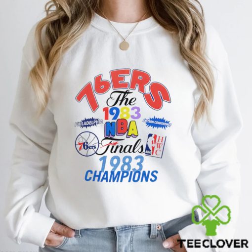 Mitchell and Ness Philadelphia 76ers the 1983 NBA Finals Champions retro hoodie, sweater, longsleeve, shirt v-neck, t-shirt