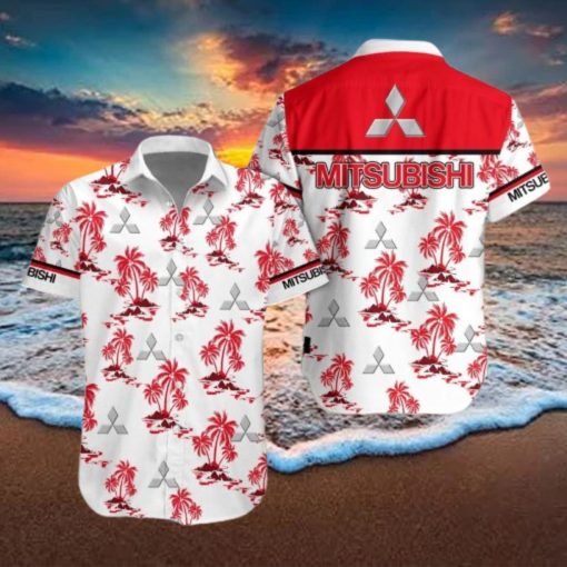 Mitsubishi Car 3D Hawaiian Shirt Tree Summer Holidays For Men Women Fans