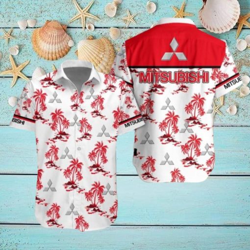 Mitsubishi Car 3D Hawaiian Shirt Tree Summer Holidays For Men Women Fans