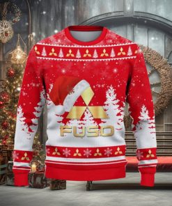 Mitsubishi Fuso Ugly Christmas Sweater Car Lovers Santa Hat Tree Christmas For Fans Gift