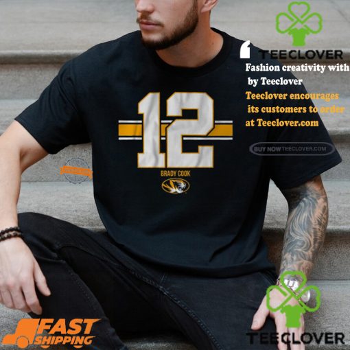 Mizzo Football Brady Cook 12 Stripe Shirt
