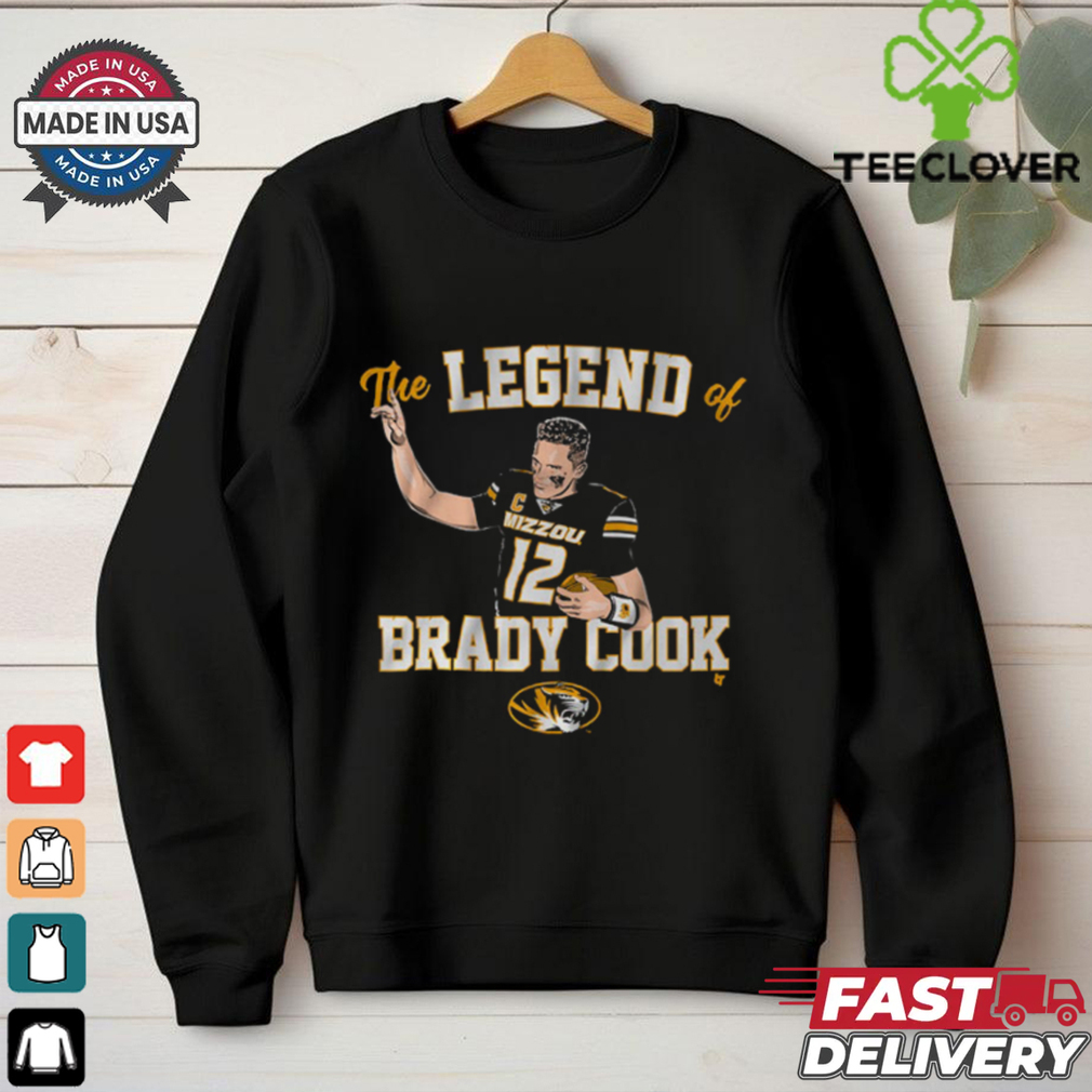 Mizzou Football The Legend Of Brady Cook T Shirt Mizzou Football The Legend Of Brady Cook T Shirt