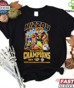 Mizzou Music City Bowl Champions 2024 mascot shirt