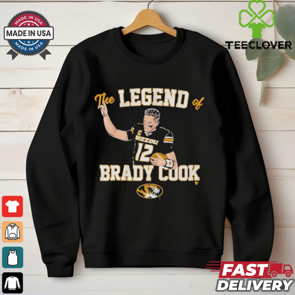 Mizzou Tigers Football The Legend Of Brady Cook shirt Mizzou Tigers Football The Legend Of Brady Cook shirt