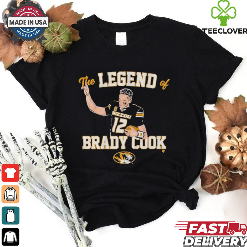 Mizzou Tigers Football The Legend Of Brady Cook shirt Mizzou Tigers Football The Legend Of Brady Cook shirt