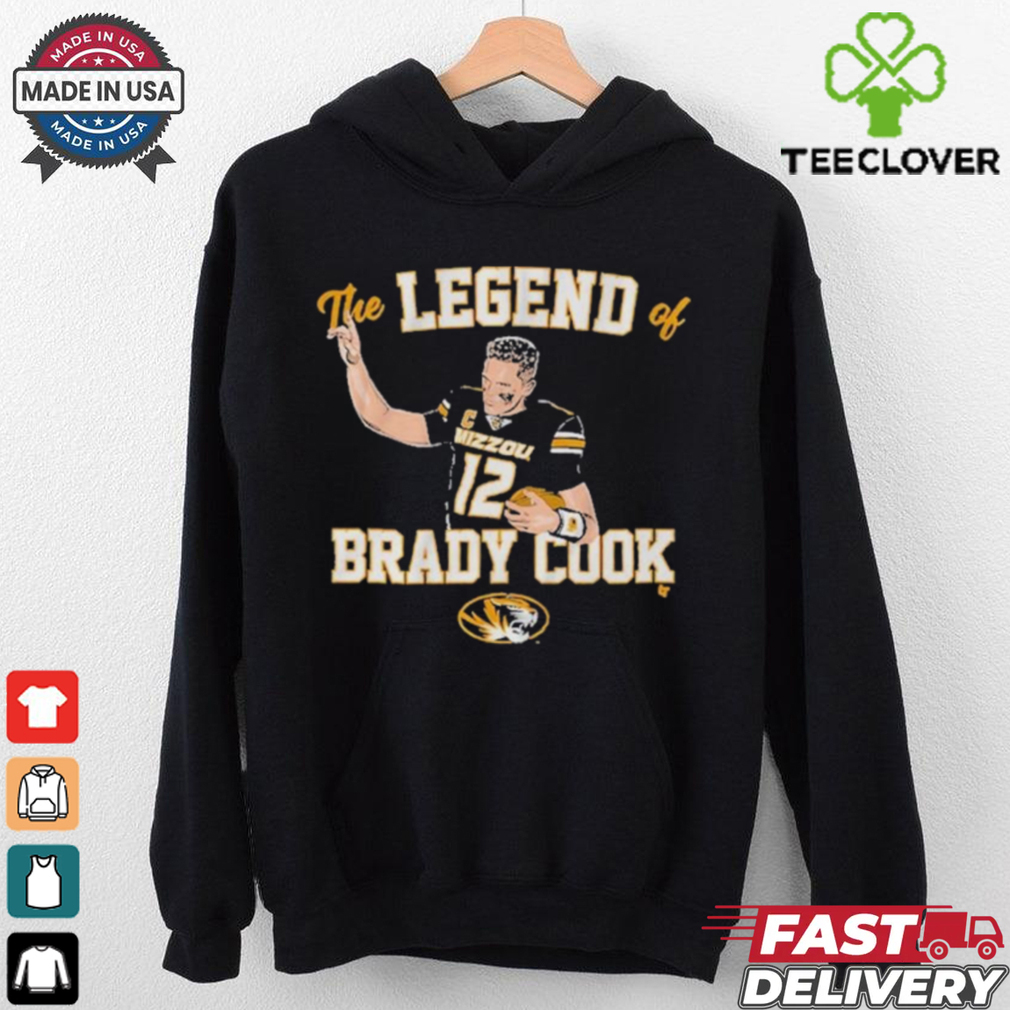 Mizzou Tigers Football The Legend Of Brady Cook shirt Mizzou Tigers Football The Legend Of Brady Cook shirt