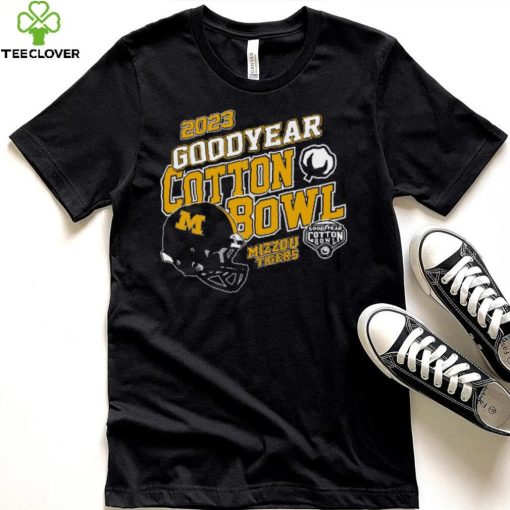 Mizzou Tigers Goodyear Cotton Bow Black Helmet T Shirt