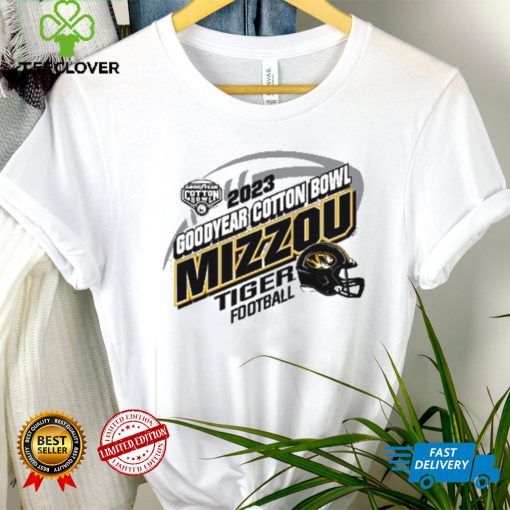 Mizzou Tigers Goodyear Cotton Bow Grey Helmet T Shirt