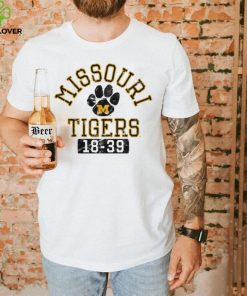 Mizzou Tigers Legacy Missouri Tigers Paw 18 39 White T Shirt