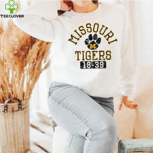 Mizzou Tigers Legacy Missouri Tigers Paw 18 39 White T Shirt