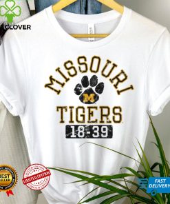 Mizzou Tigers Legacy Missouri Tigers Paw 18 39 White T Shirt