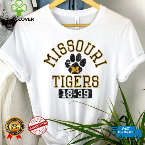 Mizzou Tigers Legacy Missouri Tigers Paw 18 39 White T Shirt