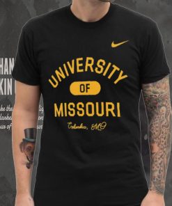 Mizzou Tigers Nike® 2023 University Of Missouri Columbia Black Shirt