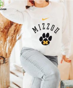 Mizzou Tigers Nike® 2023 Women's Vault M Paw Logo White Crew Shirt 2 Mizzou Tigers Nike® 2023 Women's Vault M Paw Logo White Crew Shirt