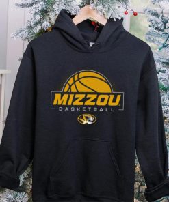 Mizzou Tigers Oval Tiger Head Basketball Black T Shirt